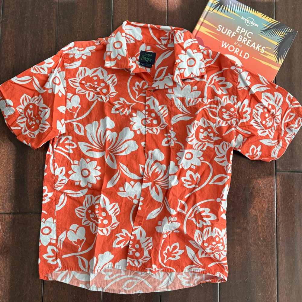Mini Biden Boys Hawaiian Shirt 7-8